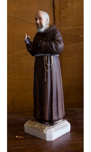 Statua Padre Pio Benedicente colorata 40cm